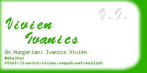 vivien ivanics business card